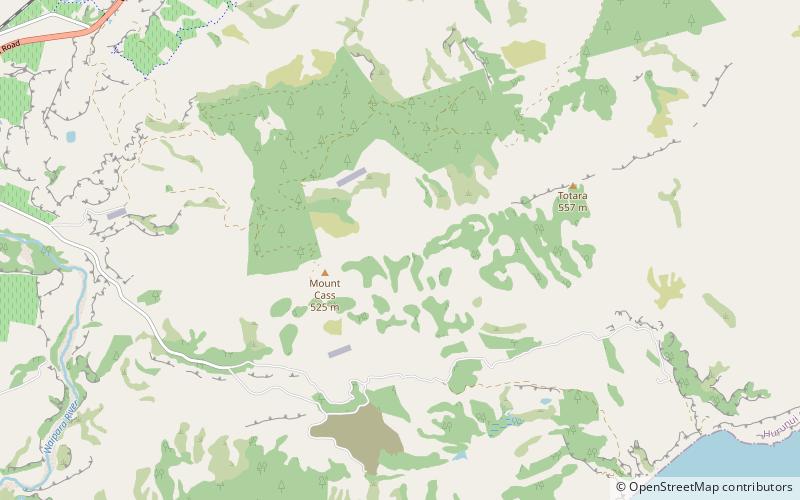 Mount Cass Wind Farm location map