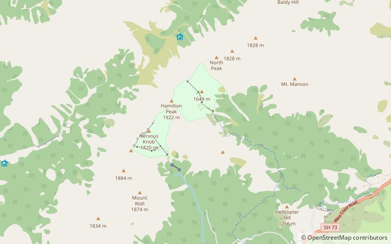 Craigieburn Valley Ski Area location map