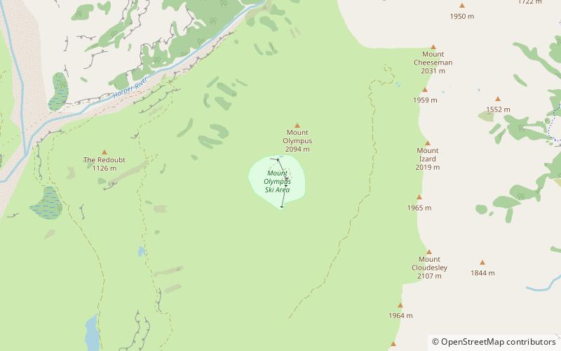 Mount Olympus Ski Area location map