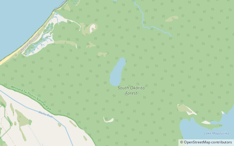 alpine lake ata puai park narodowy westland location map