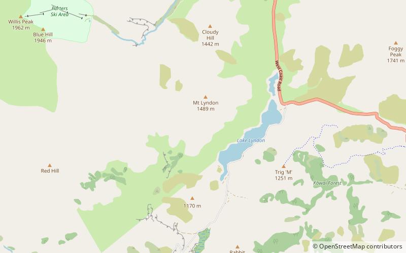 Mount Lyndon location map