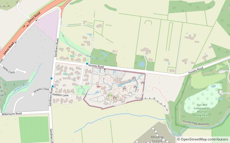 Rezerwat Dzikich Zwierząt Willowbank location map