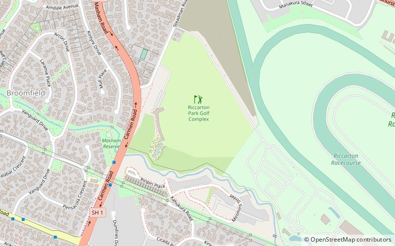 Riccarton Park Golf Complex location map