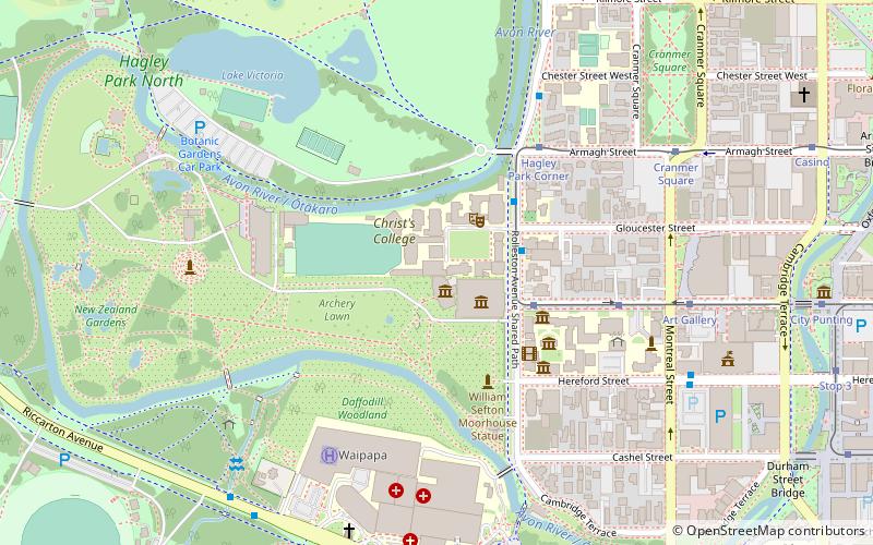 Christ's College Chapel location map