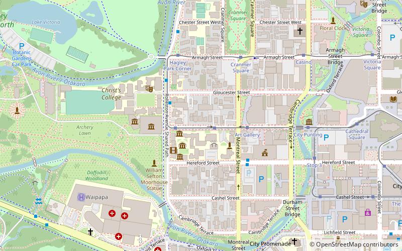 free theatre christchurch location map