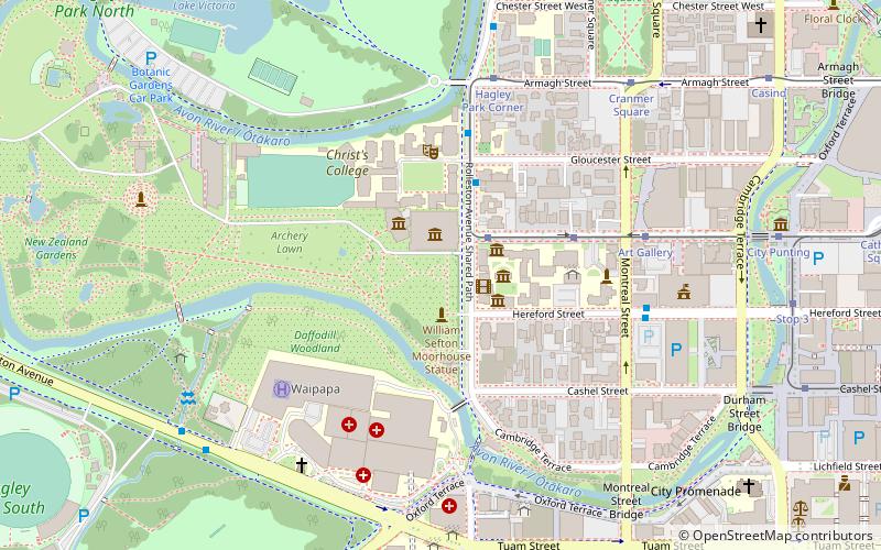 Peacock Fountain location map