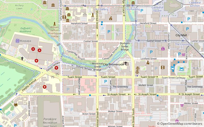 Canterbury Earthquake National Memorial location map
