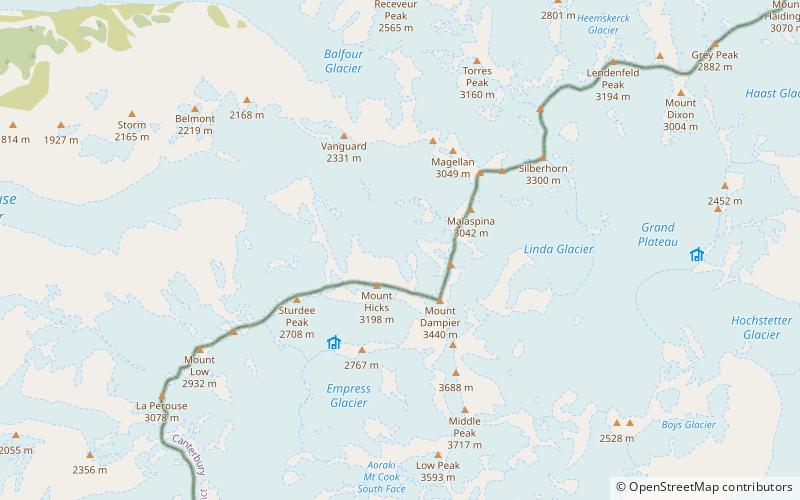 mount dampier parque nacional westland location map