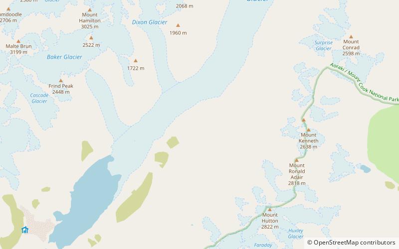lodowiec murchisona park narodowy gory cooka location map