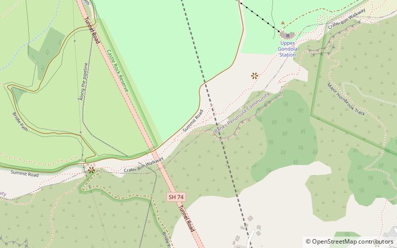Lyttelton Rail Tunnel location map
