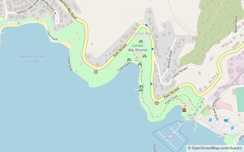 corsair bay reserve lyttelton location map