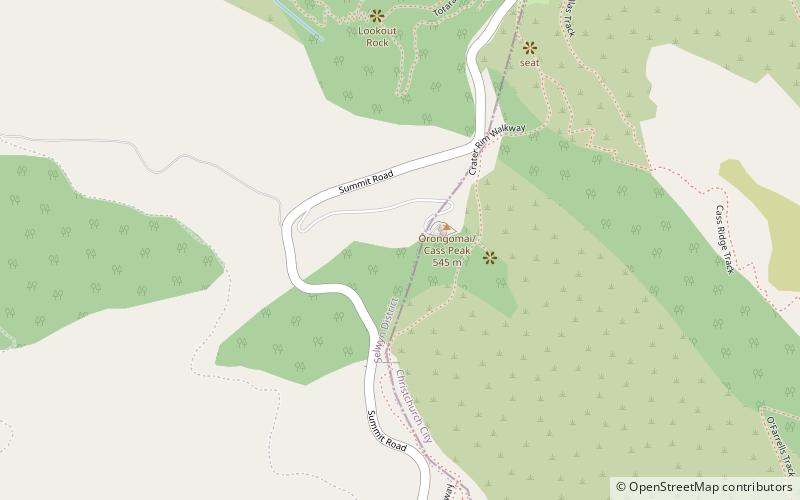 Cass Peak location map