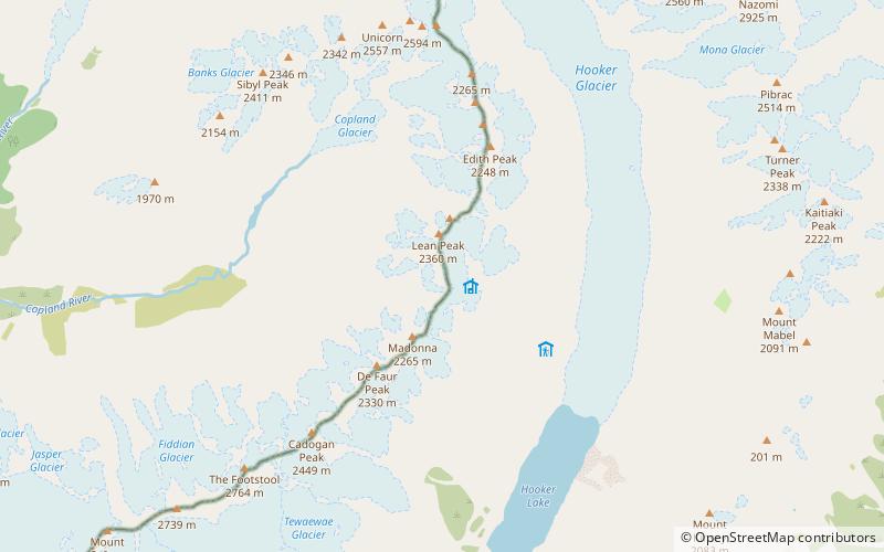 copland pass park narodowy westland location map