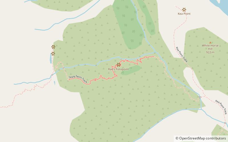 sealy tarns aoraki mount cook national park location map