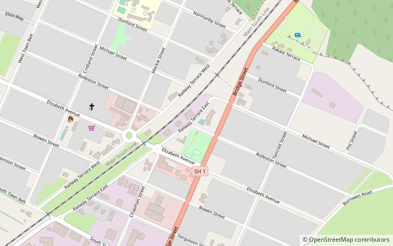 Rakaia location map