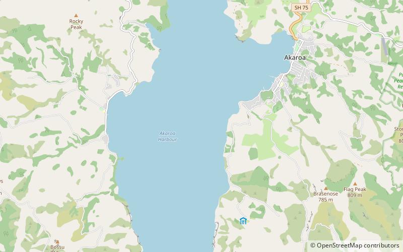 Akaroa Harbour location map