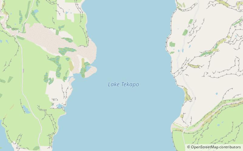 Lac Tekapo location map