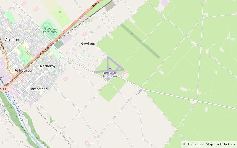 Ashburton Aviation Museum location map