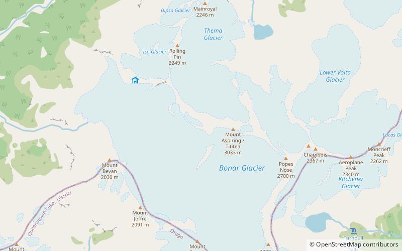 Mount Aspiring location map