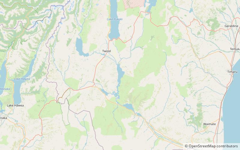 Lake Benmore location map