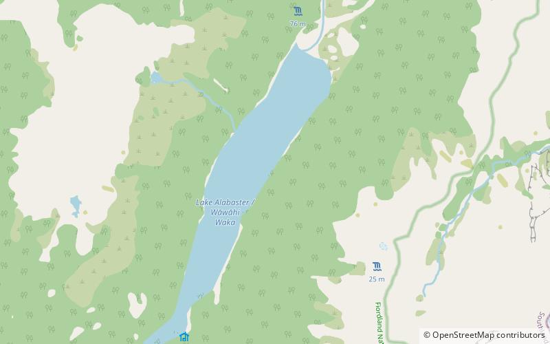 Lake Alabaster/Wāwāhi Waka location map