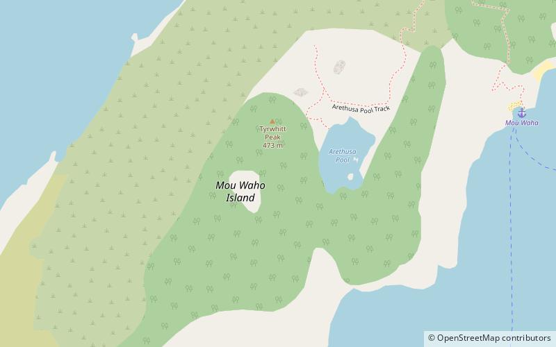 Mou Waho Island location map