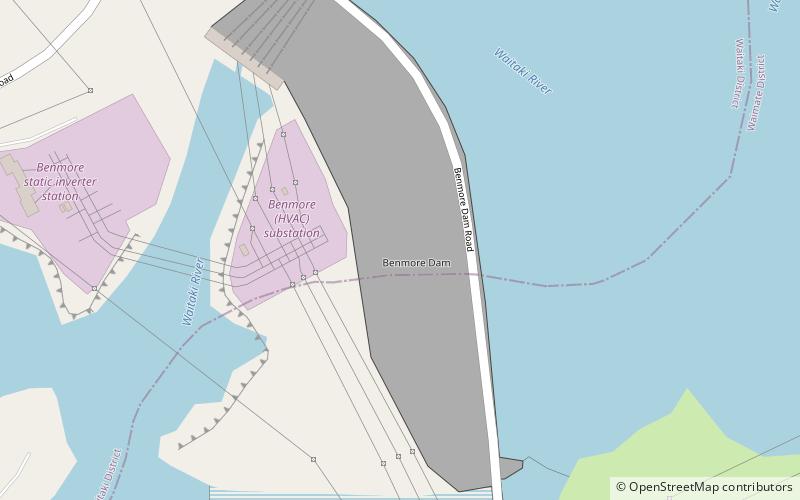Benmore Dam location map
