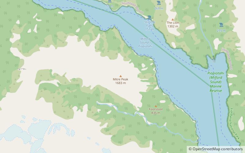 Mitre Peak location map