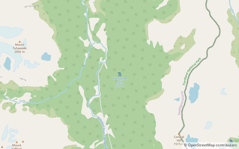 Humboldt Falls location map
