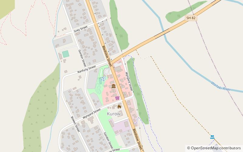 Kurow location map