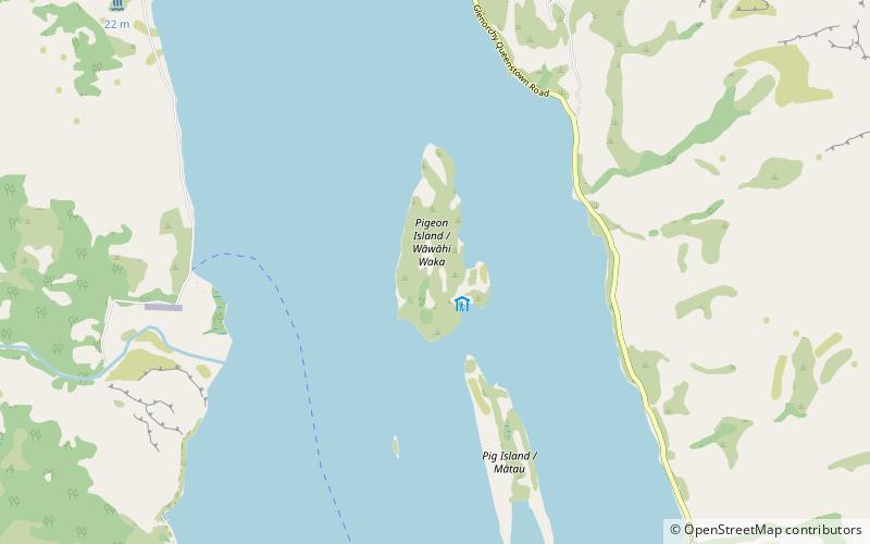 pigeon island wawahi waka location map