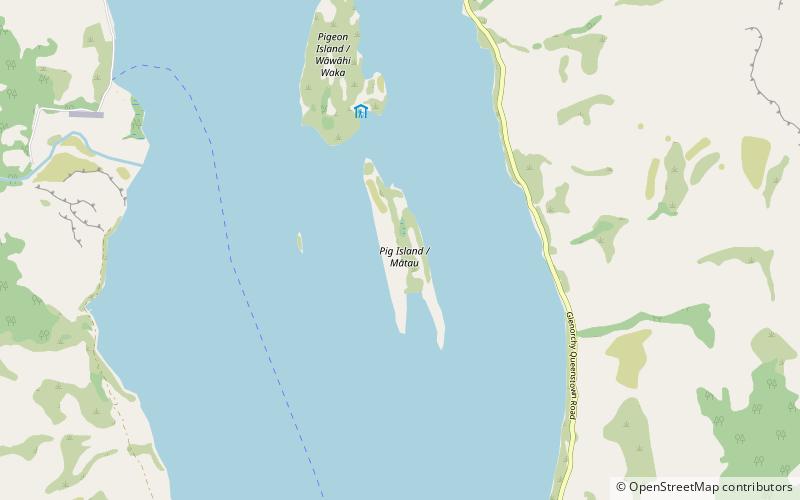 Pig Island/Mātau location map