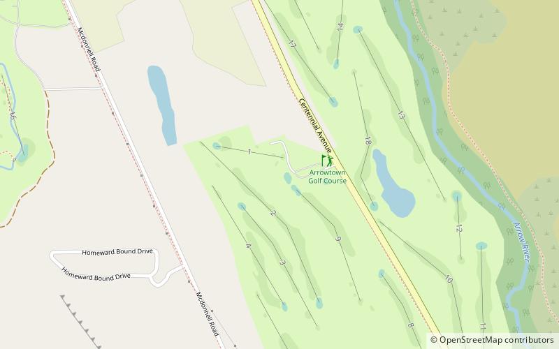arrowtown golf course location map