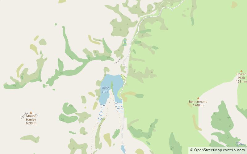 Moke Lake location map