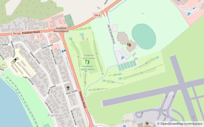 frankton golf centre queenstown location map