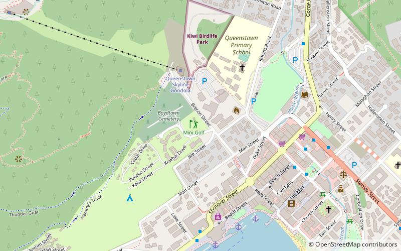 mini golf queenstown location map