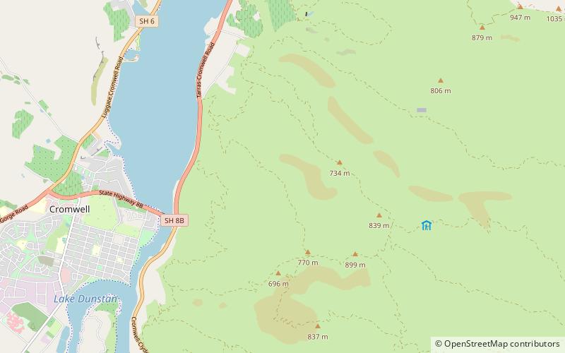 Lake Dunstan location map