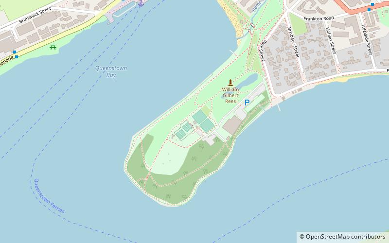 Queenstown Gardens location map