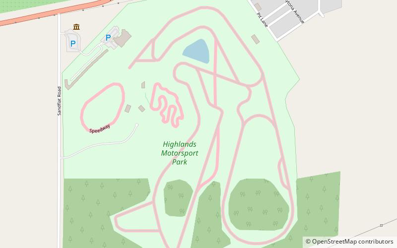 Highlands Motorsport Park location map