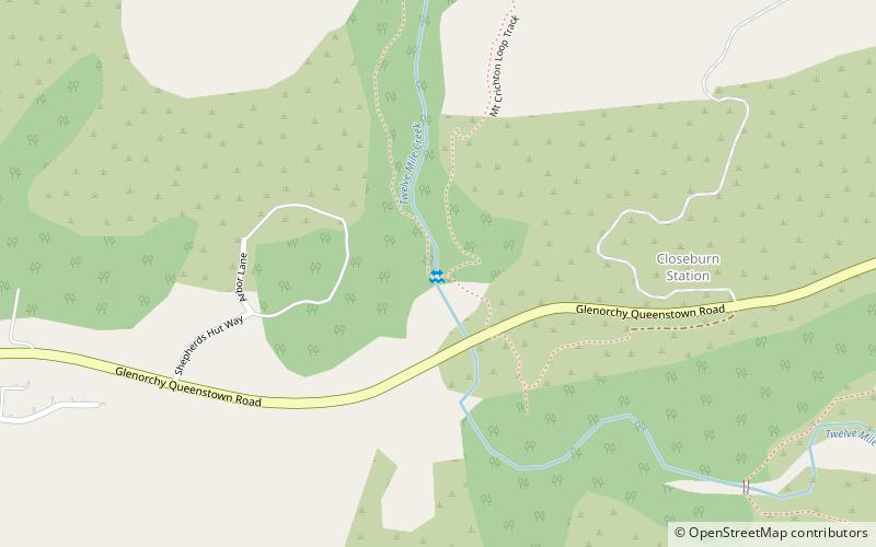 Mt Crichton Loop Track location map