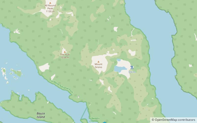 mount grono secretary island location map