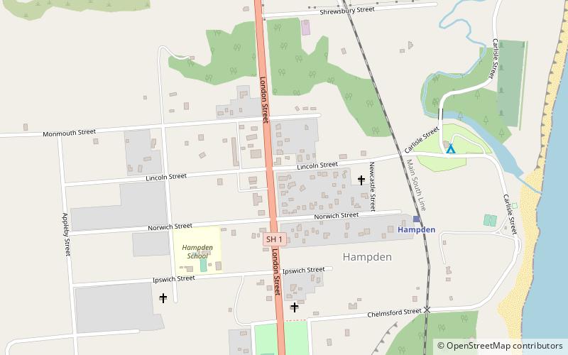 Hampden location map