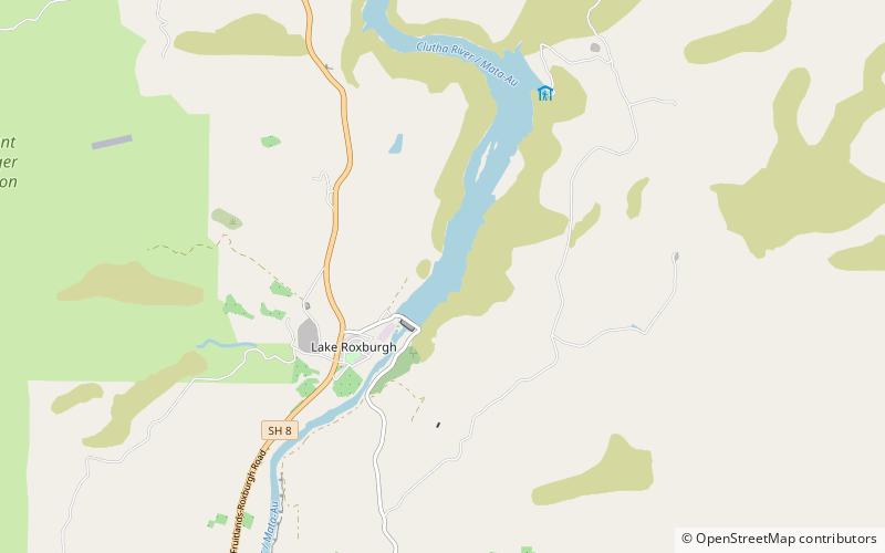 Lake Roxburgh location map