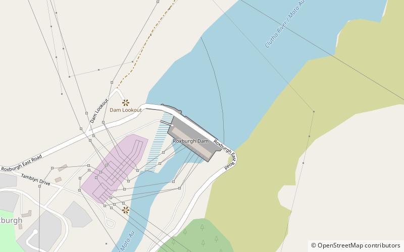 Roxburgh Dam location map