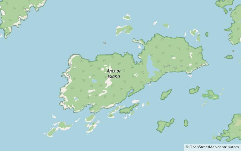 Isla Anchor location map