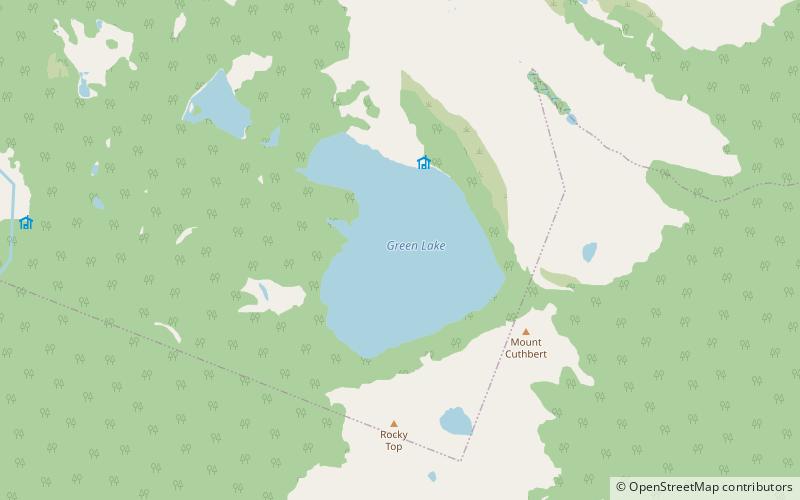 green lake fiordland national park location map