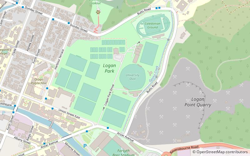 University Oval location map