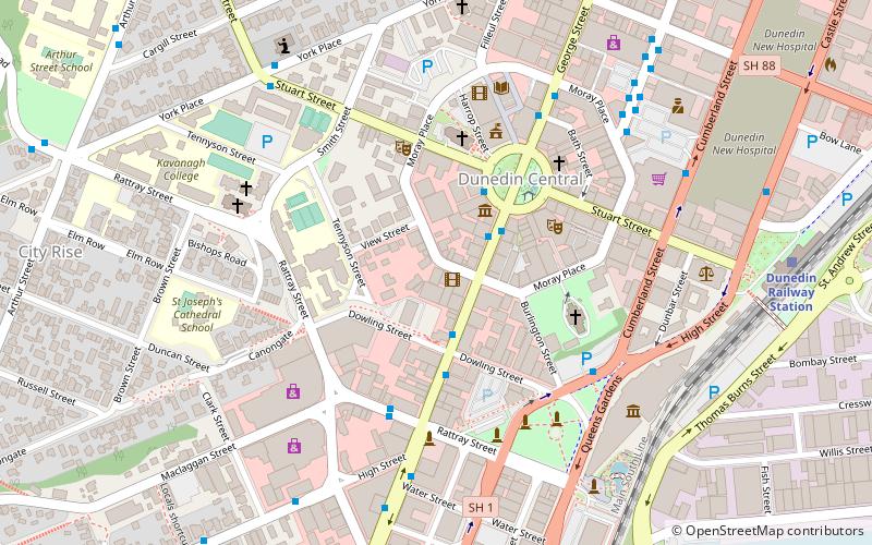 Moray Place location map