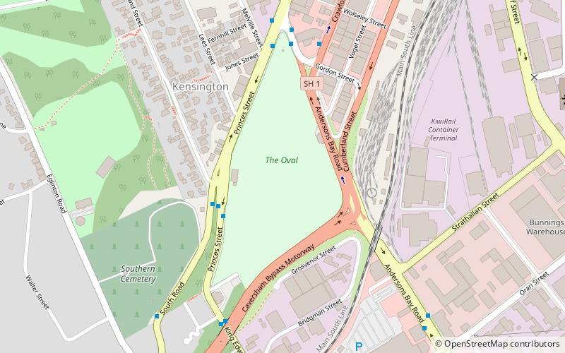 Kensington Oval location map