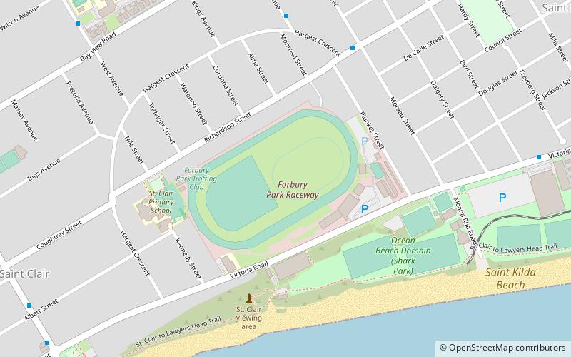 Forbury Park Raceway location map